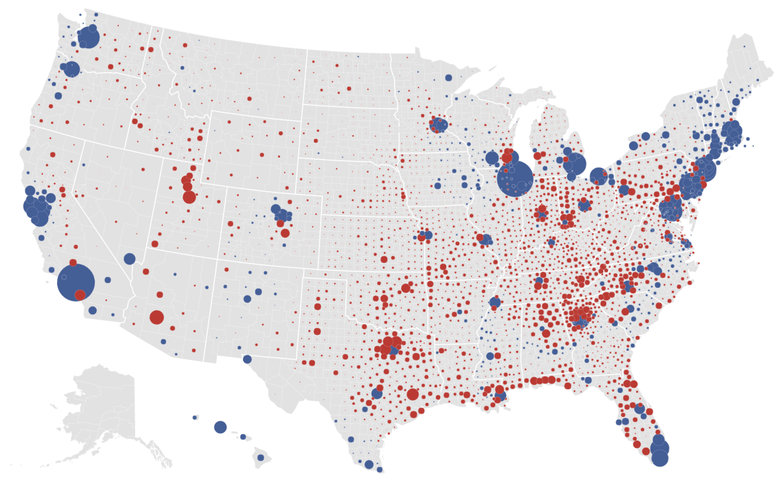 NYT graduated point map